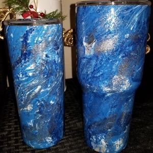 Hydrodipped cowboys colors tumbler